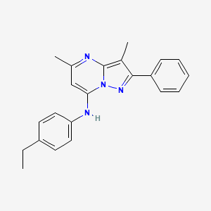 N-(4-ethylphenyl)-3,5-dimethyl-2-phenylpyrazolo[1,5-a]pyrimidin-7-amine