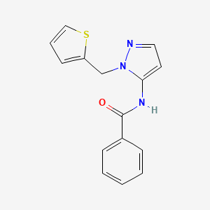 N-[1-(thiophen-2-ylmethyl)-1H-pyrazol-5-yl]benzamide