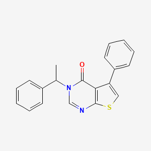 5-phenyl-3-(1-phenylethyl)thieno[2,3-d]pyrimidin-4(3H)-one