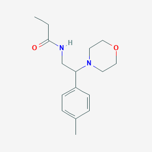 N-[2-(4-methylphenyl)-2-(morpholin-4-yl)ethyl]propanamide