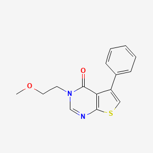 3-(2-methoxyethyl)-5-phenylthieno[2,3-d]pyrimidin-4(3H)-one