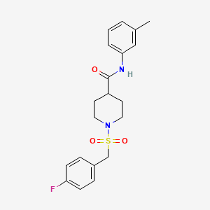 1-[(4-fluorobenzyl)sulfonyl]-N-(3-methylphenyl)piperidine-4-carboxamide