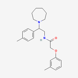 N-[2-(azepan-1-yl)-2-(4-methylphenyl)ethyl]-2-(3-methylphenoxy)acetamide