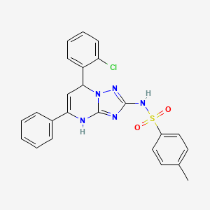 N-[7-(2-chlorophenyl)-5-phenyl-4,7-dihydro[1,2,4]triazolo[1,5-a]pyrimidin-2-yl]-4-methylbenzenesulfonamide