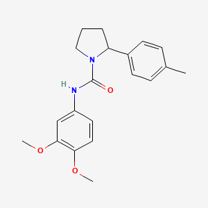 molecular formula C20H24N2O3 B11333324 N-(3,4-dimethoxyphenyl)-2-(4-methylphenyl)pyrrolidine-1-carboxamide CAS No. 1174868-98-4