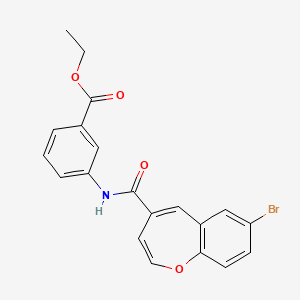 Ethyl 3-{[(7-bromo-1-benzoxepin-4-yl)carbonyl]amino}benzoate