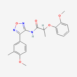 N-[4-(4-methoxy-3-methylphenyl)-1,2,5-oxadiazol-3-yl]-2-(2-methoxyphenoxy)propanamide