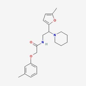 N-[2-(5-methylfuran-2-yl)-2-(piperidin-1-yl)ethyl]-2-(3-methylphenoxy)acetamide