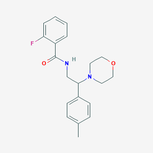 2-fluoro-N-[2-(4-methylphenyl)-2-(morpholin-4-yl)ethyl]benzamide