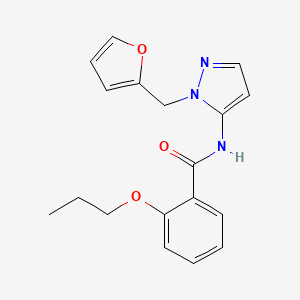 N-[1-(furan-2-ylmethyl)-1H-pyrazol-5-yl]-2-propoxybenzamide