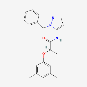 N-(1-benzyl-1H-pyrazol-5-yl)-2-(3,5-dimethylphenoxy)propanamide