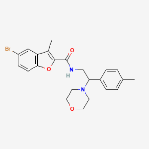 5-bromo-3-methyl-N-[2-(4-methylphenyl)-2-(morpholin-4-yl)ethyl]-1-benzofuran-2-carboxamide