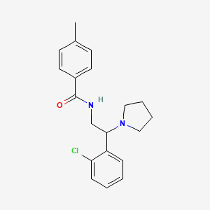 N-[2-(2-chlorophenyl)-2-(pyrrolidin-1-yl)ethyl]-4-methylbenzamide