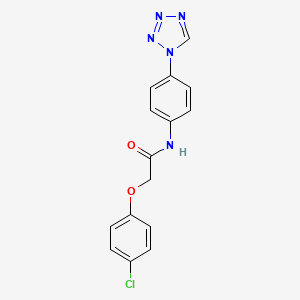 molecular formula C15H12ClN5O2 B11333540 2-(4-chlorophenoxy)-N-[4-(1H-tetrazol-1-yl)phenyl]acetamide 