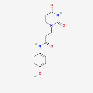 3-(2,4-dioxo-3,4-dihydropyrimidin-1(2H)-yl)-N-(4-ethoxyphenyl)propanamide