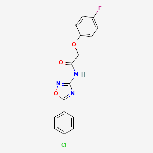 N-[5-(4-chlorophenyl)-1,2,4-oxadiazol-3-yl]-2-(4-fluorophenoxy)acetamide