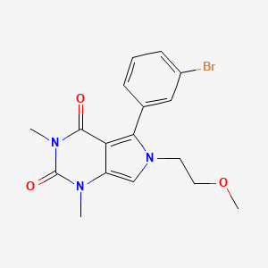 5-(3-bromophenyl)-6-(2-methoxyethyl)-1,3-dimethyl-1H-pyrrolo[3,4-d]pyrimidine-2,4(3H,6H)-dione