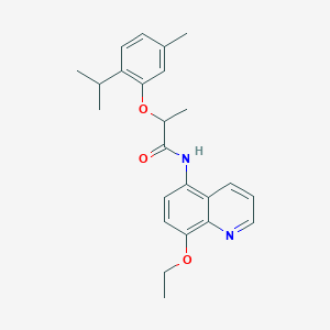 N-(8-ethoxyquinolin-5-yl)-2-[5-methyl-2-(propan-2-yl)phenoxy]propanamide