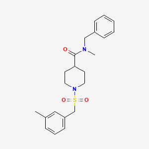 N-benzyl-N-methyl-1-[(3-methylbenzyl)sulfonyl]piperidine-4-carboxamide