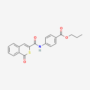 propyl 4-{[(1-oxo-1H-isothiochromen-3-yl)carbonyl]amino}benzoate