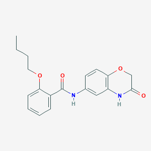 2-butoxy-N-(3-oxo-3,4-dihydro-2H-1,4-benzoxazin-6-yl)benzamide