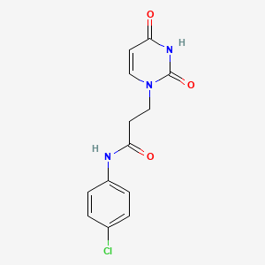 N-(4-chlorophenyl)-3-(2,4-dioxo-3,4-dihydropyrimidin-1(2H)-yl)propanamide