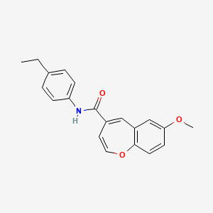 N-(4-ethylphenyl)-7-methoxy-1-benzoxepine-4-carboxamide