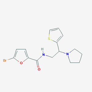 5-bromo-N-[2-(pyrrolidin-1-yl)-2-(thiophen-2-yl)ethyl]furan-2-carboxamide