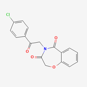 4-[2-(4-chlorophenyl)-2-oxoethyl]-1,4-benzoxazepine-3,5(2H,4H)-dione