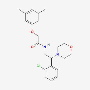 molecular formula C22H27ClN2O3 B11333784 N-[2-(2-chlorophenyl)-2-(morpholin-4-yl)ethyl]-2-(3,5-dimethylphenoxy)acetamide 