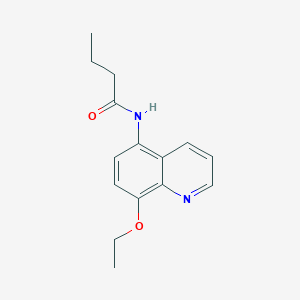 molecular formula C15H18N2O2 B11333829 N-(8-ethoxyquinolin-5-yl)butanamide 