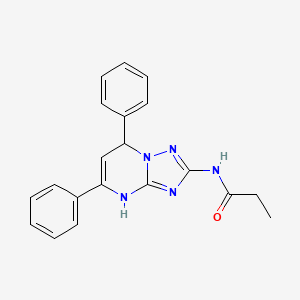 N-(5,7-diphenyl-3,7-dihydro[1,2,4]triazolo[1,5-a]pyrimidin-2-yl)propanamide