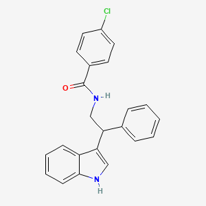 4-chloro-N-[2-(1H-indol-3-yl)-2-phenylethyl]benzamide