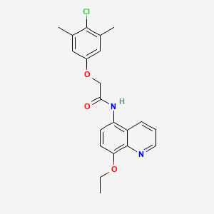 2-(4-chloro-3,5-dimethylphenoxy)-N-(8-ethoxyquinolin-5-yl)acetamide