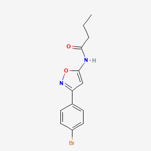 N-[3-(4-bromophenyl)-1,2-oxazol-5-yl]butanamide