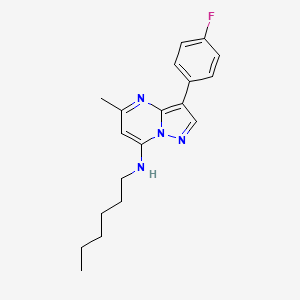 3-(4-fluorophenyl)-N-hexyl-5-methylpyrazolo[1,5-a]pyrimidin-7-amine