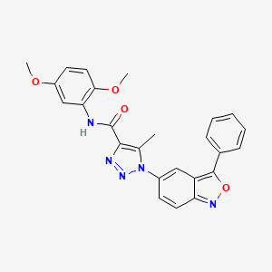 N-(2,5-dimethoxyphenyl)-5-methyl-1-(3-phenyl-2,1-benzoxazol-5-yl)-1H-1,2,3-triazole-4-carboxamide