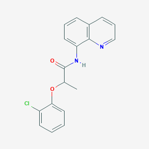 molecular formula C18H15ClN2O2 B11333937 2-(2-chlorophenoxy)-N-(quinolin-8-yl)propanamide 