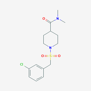 1-[(3-chlorobenzyl)sulfonyl]-N,N-dimethylpiperidine-4-carboxamide