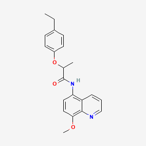 2-(4-ethylphenoxy)-N-(8-methoxyquinolin-5-yl)propanamide