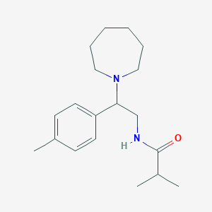 N-[2-(azepan-1-yl)-2-(4-methylphenyl)ethyl]-2-methylpropanamide