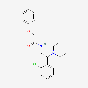 N-[2-(2-chlorophenyl)-2-(diethylamino)ethyl]-2-phenoxyacetamide