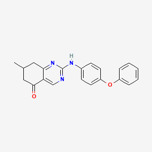 7-methyl-2-[(4-phenoxyphenyl)amino]-7,8-dihydroquinazolin-5(6H)-one