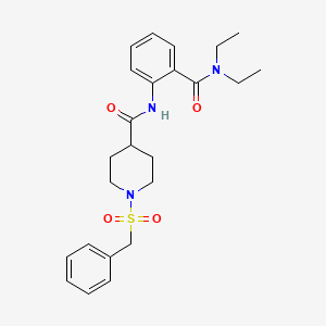 1-(benzylsulfonyl)-N-[2-(diethylcarbamoyl)phenyl]piperidine-4-carboxamide