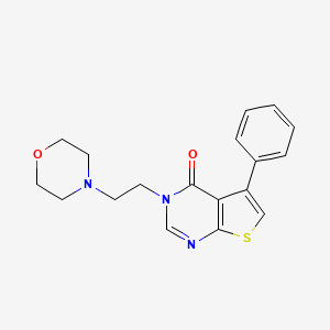 3-[2-(morpholin-4-yl)ethyl]-5-phenylthieno[2,3-d]pyrimidin-4(3H)-one