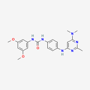 1-(3,5-Dimethoxyphenyl)-3-(4-((6-(dimethylamino)-2-methylpyrimidin-4-yl)amino)phenyl)urea