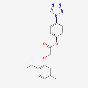 4-(1H-tetrazol-1-yl)phenyl [5-methyl-2-(propan-2-yl)phenoxy]acetate