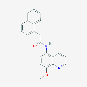 molecular formula C22H18N2O2 B11334117 N-(8-methoxyquinolin-5-yl)-2-(naphthalen-1-yl)acetamide 