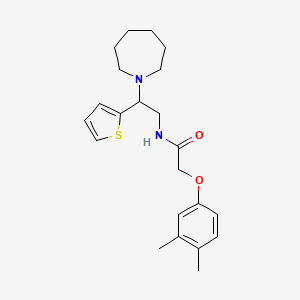 N-[2-(azepan-1-yl)-2-(thiophen-2-yl)ethyl]-2-(3,4-dimethylphenoxy)acetamide