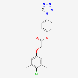 4-(1H-tetrazol-1-yl)phenyl (4-chloro-3,5-dimethylphenoxy)acetate